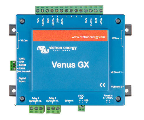 Venus GX top with connectors