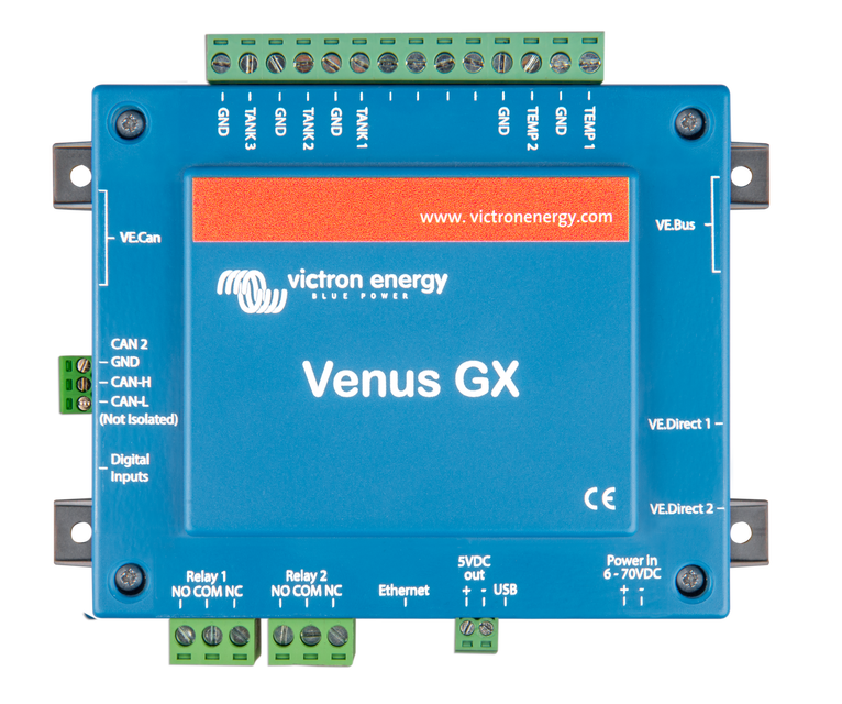 Venus GX top with connectors