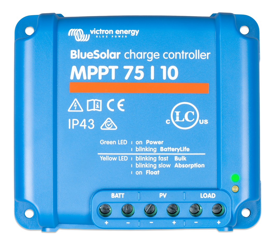 BlueSolar MPPT 75/10, 75/15, 100/15 & 100/20 (up to 48V). Prices from